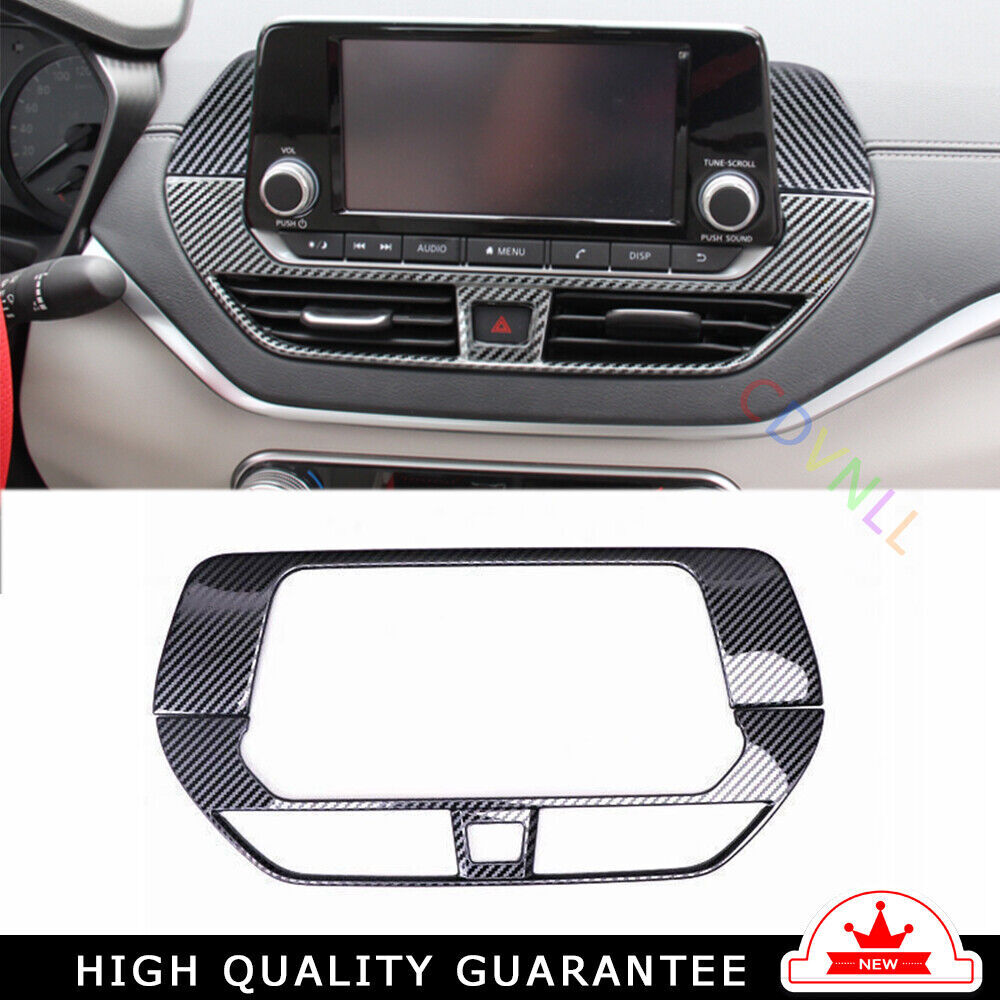 Central Console Navigation Frame for Nissan Altima 2019-2022 Steel Carbon Fiber