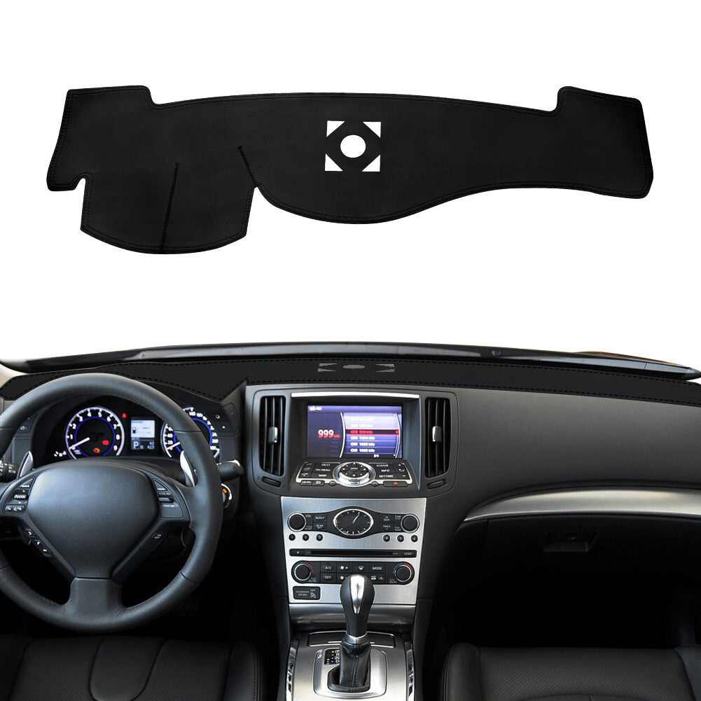 for Infiniti G25 G35 G37 2008 - 2015 Leather Non-Slip Dashboard Cover Dashmat
