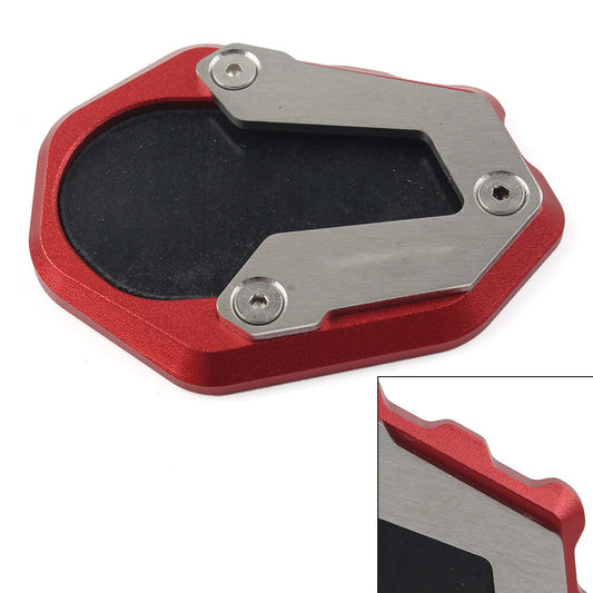 for BMW F900R 2020-2024 Kickstand Side Stand Enlarger Foot Sopport Pad Plate Red