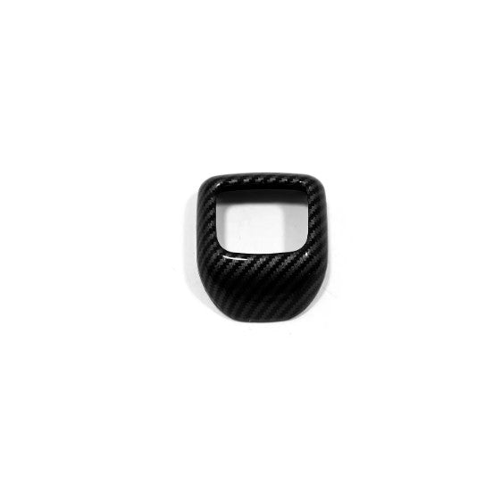 Carbon Fiber Look Gear Shift Knob Moulding Cover Trim for Nissan Rogue 2021-2023