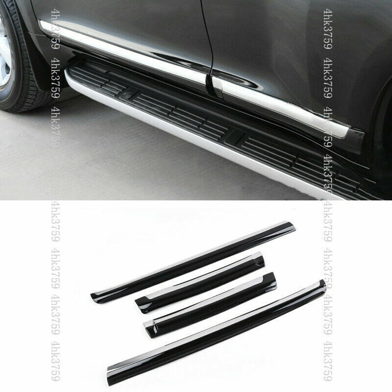 for Toyota Prado FJ150 2010-2021 Side Door Body Strip Rubbing Cover trim ABS 4Pc