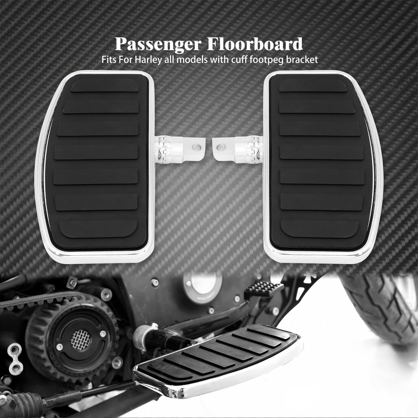 Passenger Floorboard Footboard Male Foot Peg Fit for Harley Sportster Touring