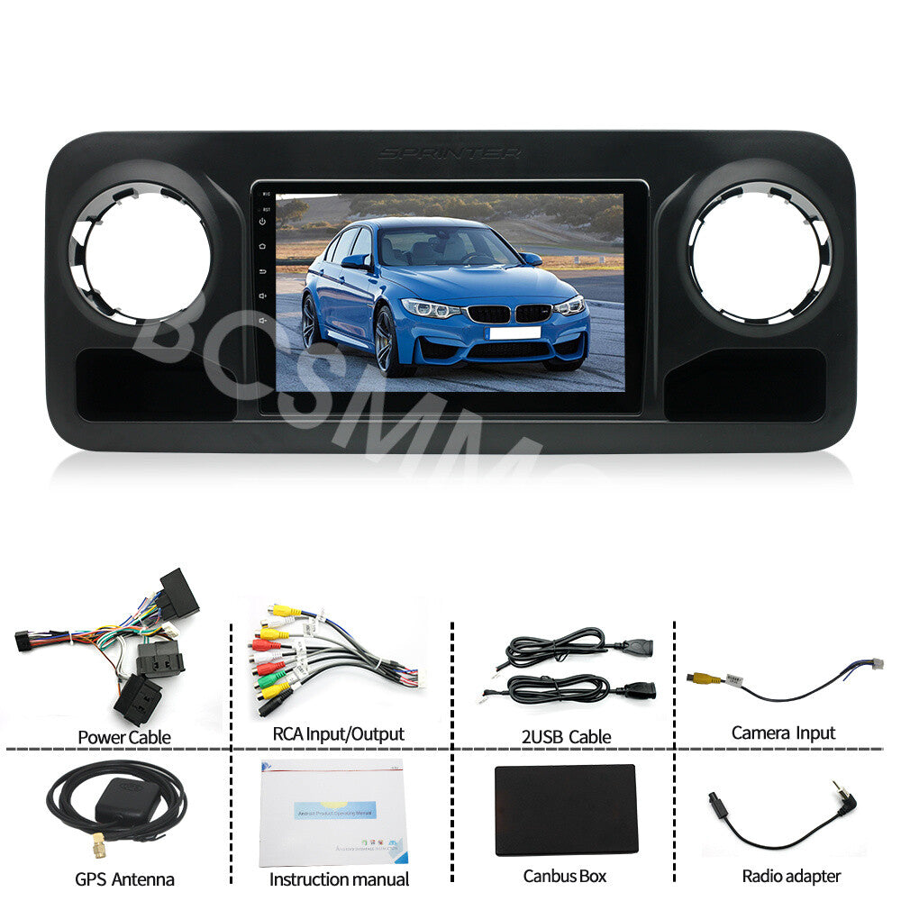 Fit for Mercedes-benz Sprinter 2018-2022 For CarPlay Stereo Radio GPS BT 2+32G