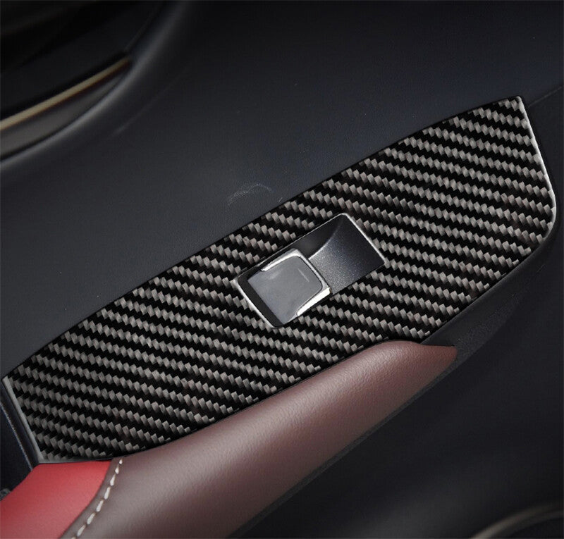 for Lexus NX200T 300H 2015-2021 Carbon Style Window Lift Panel Switch Cover Trim