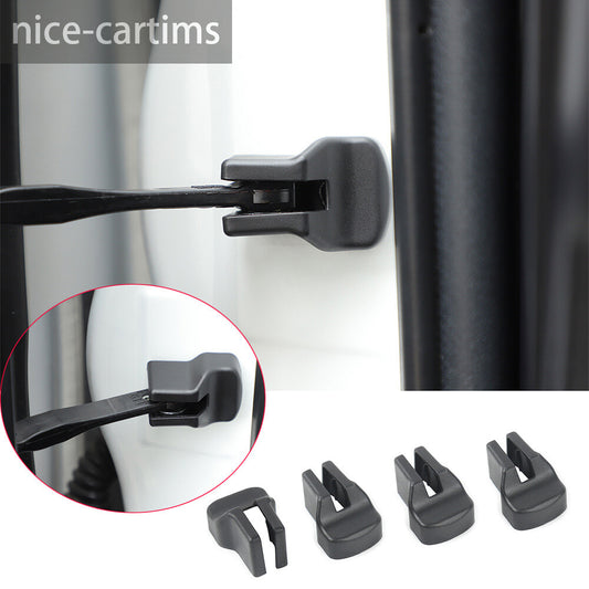 4¡ÁBlack ABS Door Stopper Limited Buckle Protector Cover For Toyot@ 4Runner 2017+