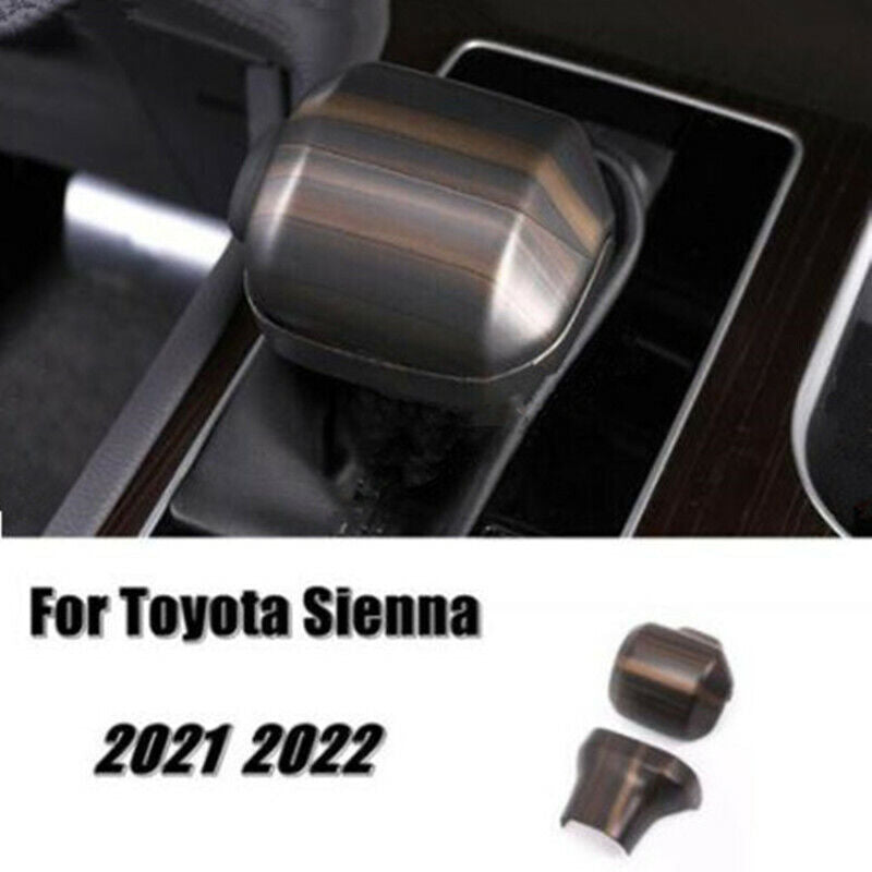 Peach Wood Grain 2X Inner Gear Shift Knob Cover Trim for Toyota for Sienna 2021-2023