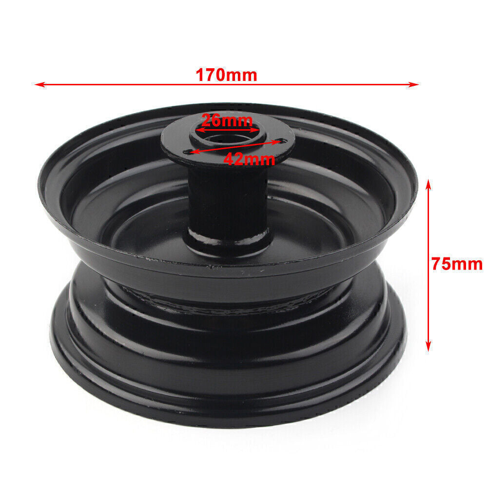 6 Zoll Radnabe f¨¹r 14041-6 Tire Go Kart Vorne Taotao Sunl Car Ruto Schwarz