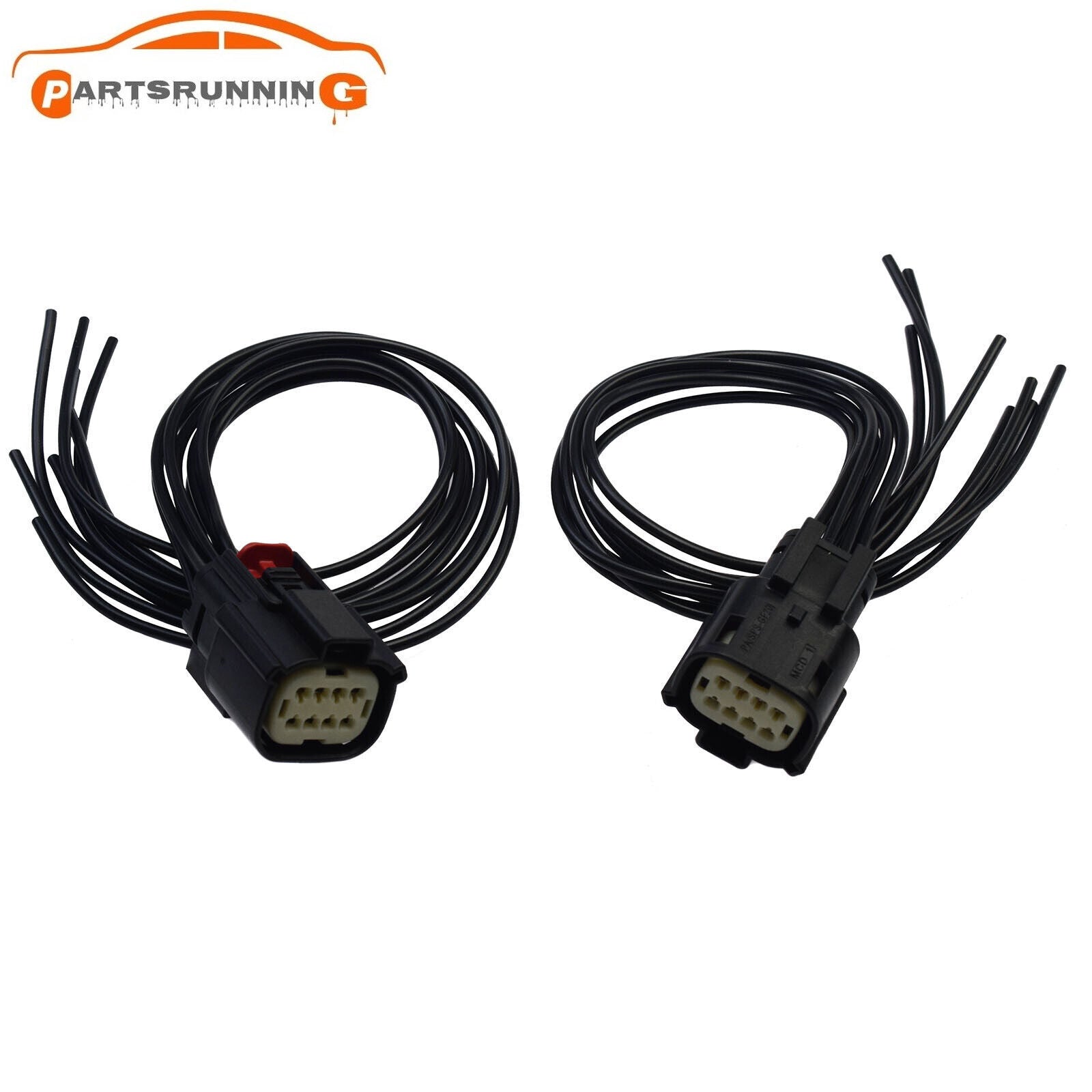 For 2016-2018 for Chevrolet Camaro 2PCS Headlight Connector Pigtail 6-pin Wire 8-way