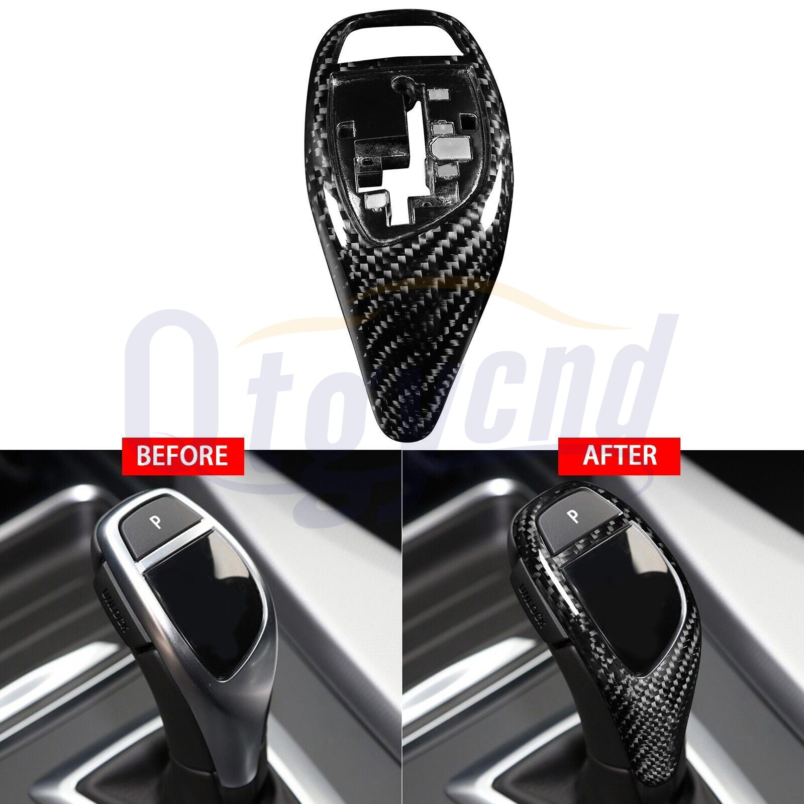 carbon fiber gear shifter kit for BMW F20 F22 F30 F32 F10 M Sport