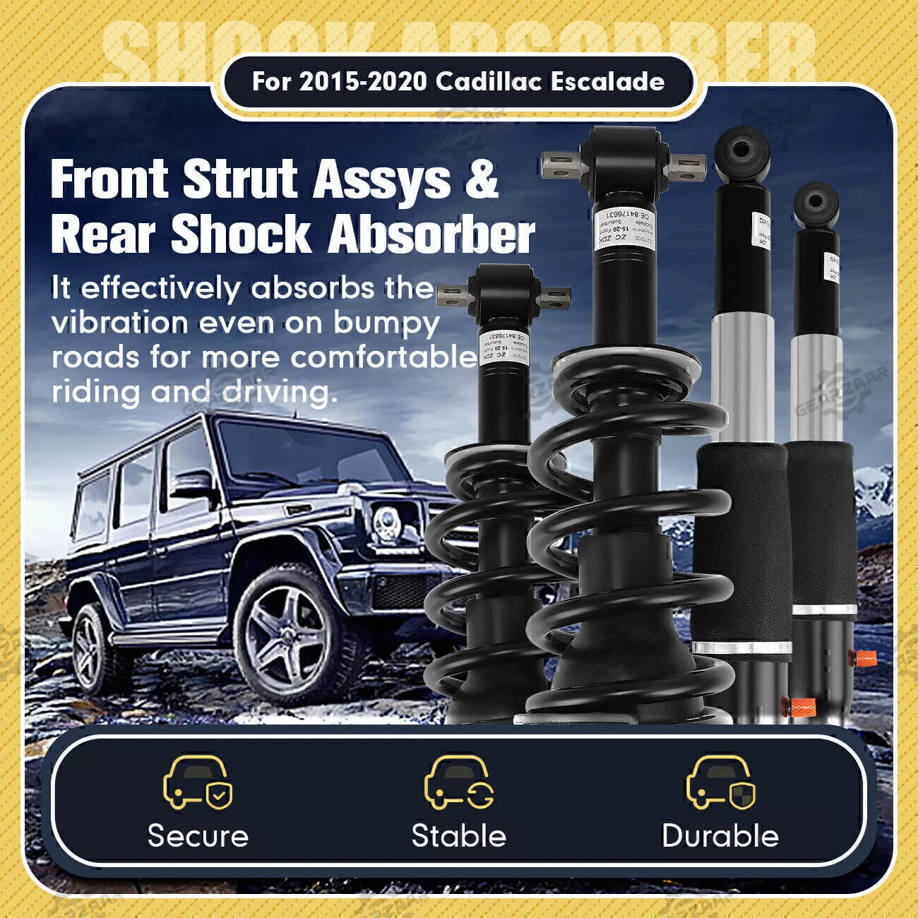FRONT Strut Assy + REAR shock Absorber For 2015-2020 for Escalade Suburban SY