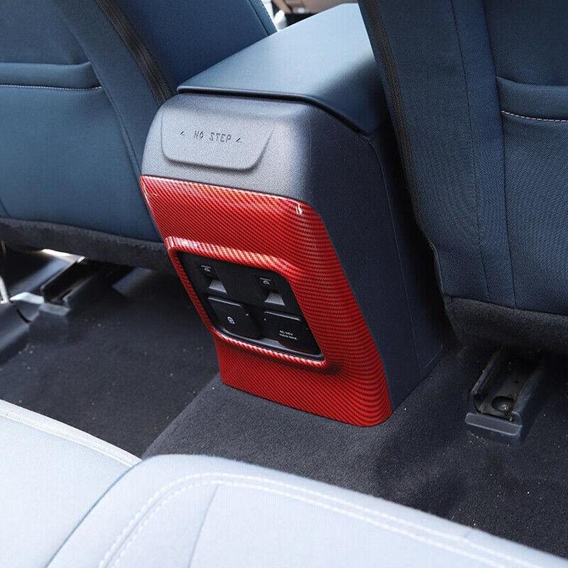 for Ford Bronco 2021-2023 Rear Window Switch Panel Cover Red Carbon Accessories