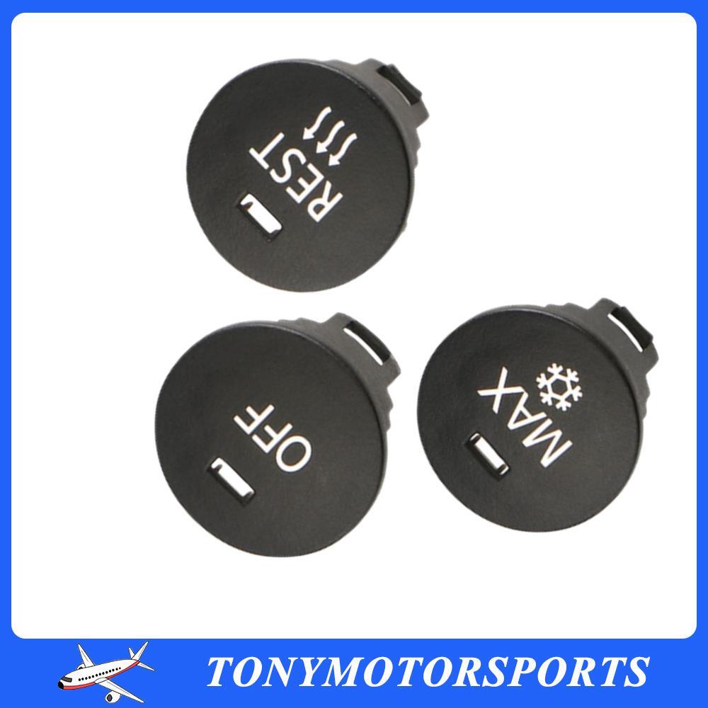 1 Set of Front A/C Switch Button Cover for BMW E60 E61 E63 E64 5 Series Black