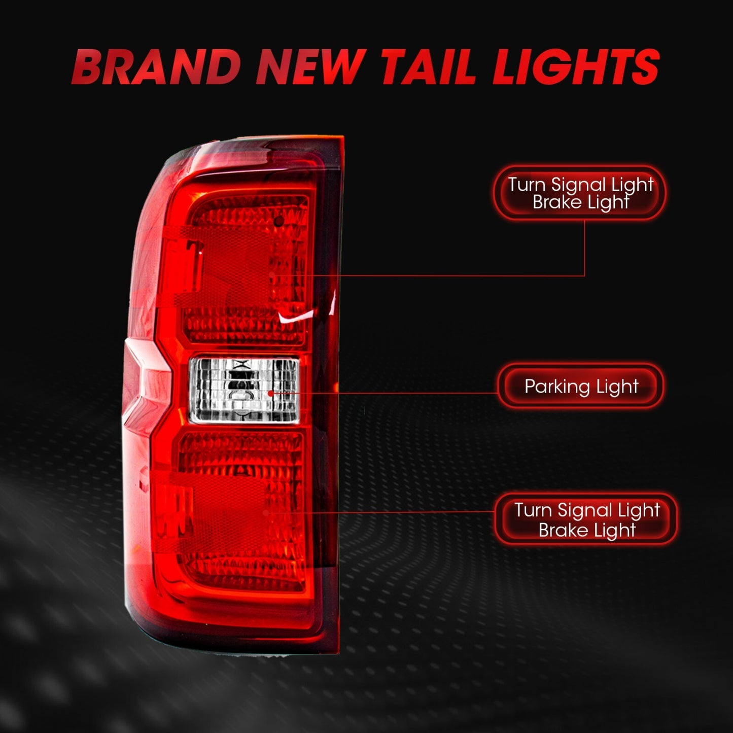 2014-2018 Red-purple stone 1500/2500 HD/3500 HD 1 Rich beauty red red white red purple ...