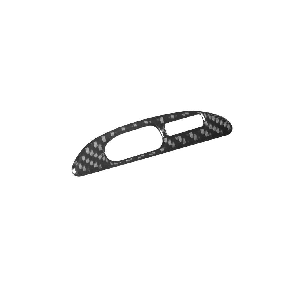 Carbon Fiber Center Clock Panel Cover Trim for Ford for Mustang Convertible 2001-04