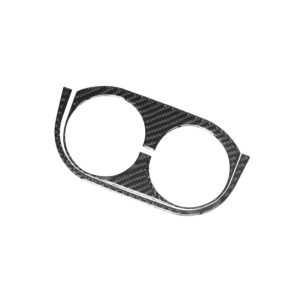 2pcs Carbon Fiber Cup Holder Rear Trim for Jeep for Wrangler 2007-2010