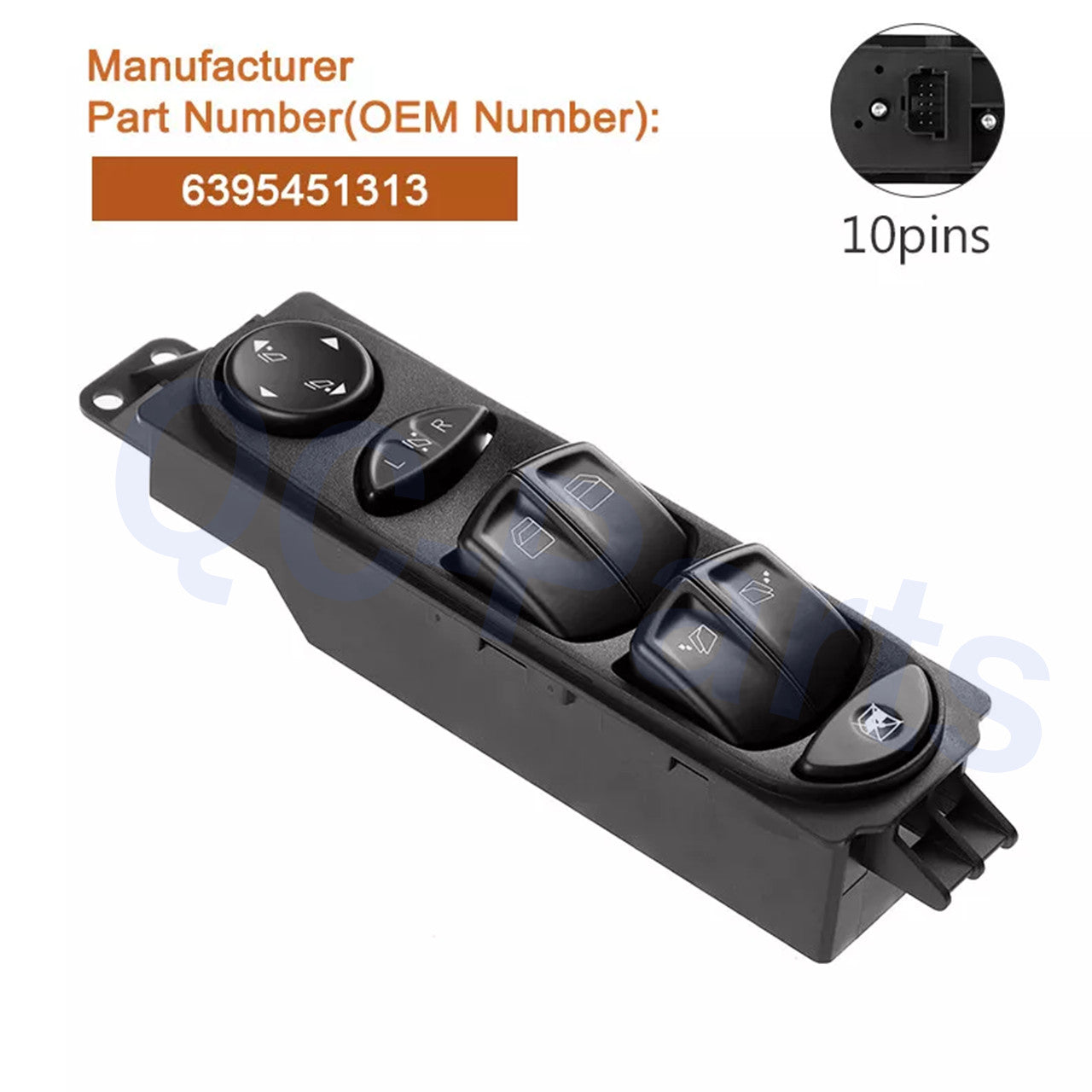 A6395451313 Electric Master Window Switch for Mercedes Benz Viano Vito W639 MPV