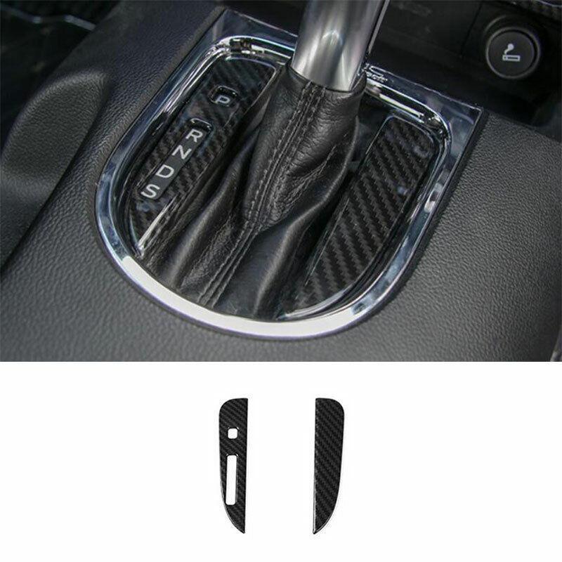 for Ford for Mustang 2015-2022 Carbon Fiber Console Electronic Handbrake Decoration