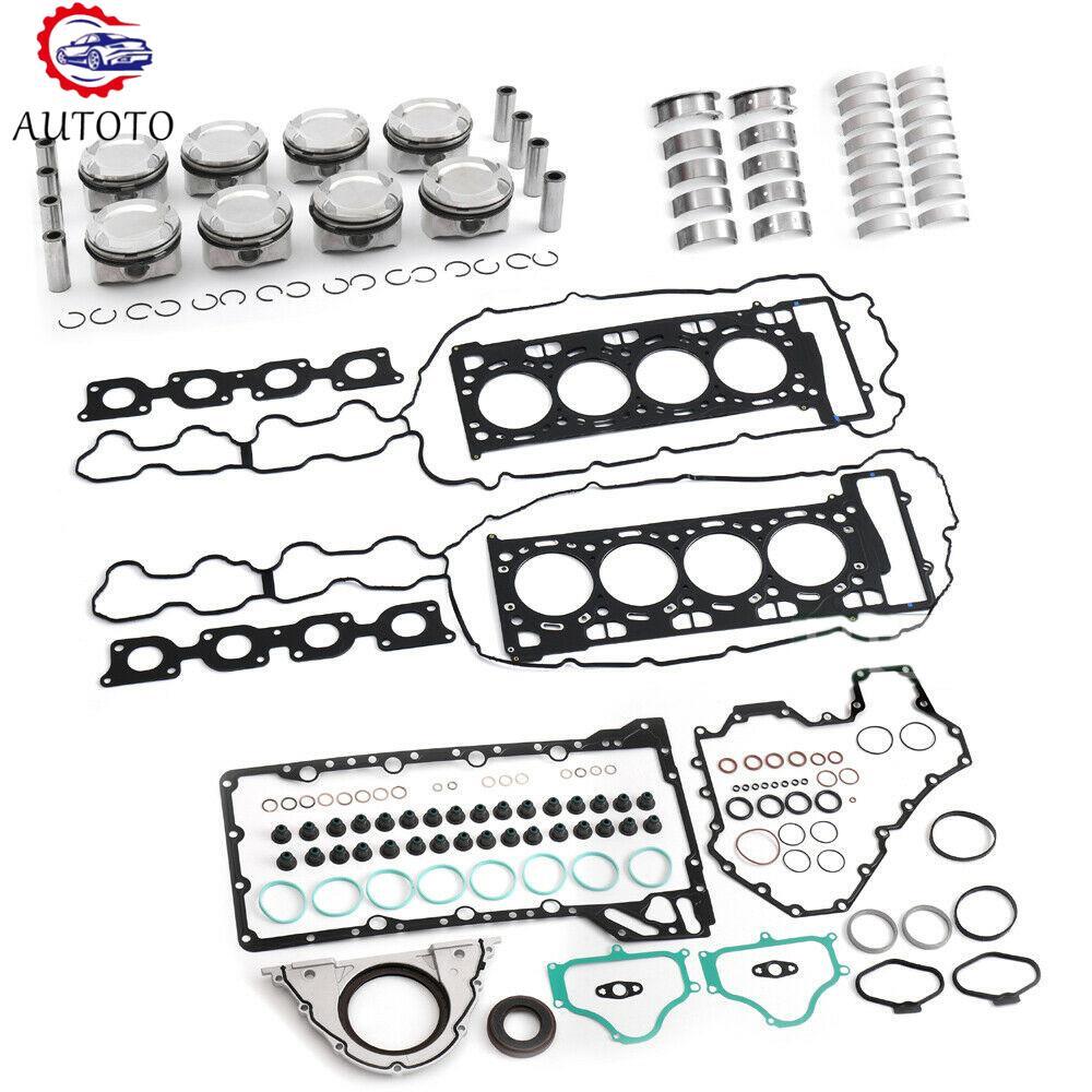 ¦µ89/22mm Piston Engine Overhaul Kit for BMW 750i X5 X6 F06 650i F12 N63 4.4L V8