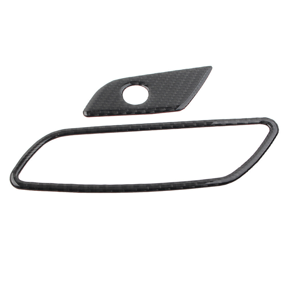 2Pcs Interior Copilot Storage Box Handle Cover Trim Fit for Audi A6 C8 2019-2021