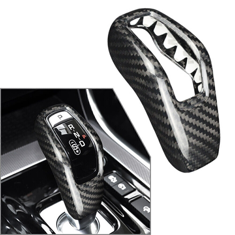 Car Carbon Fiber Gear Shift Knob Cover Trim for Land Rover Range Sport 2018-2021