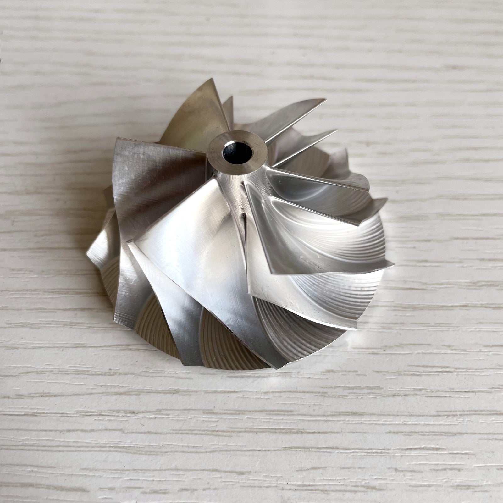 RHF5 Reverse 54.00/71.00 mm 6+6 Blade Turbine Milling/Burnt Compressor Wheel