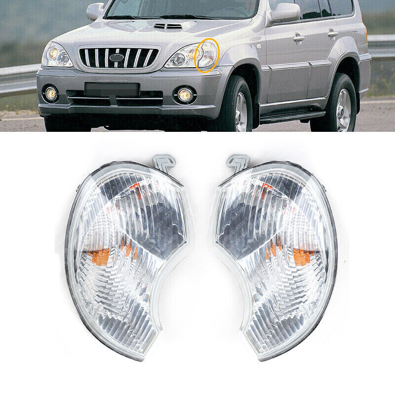 Pair for hyundai Terracan 2001-2006 Wide lamp Front Corner lamp combination