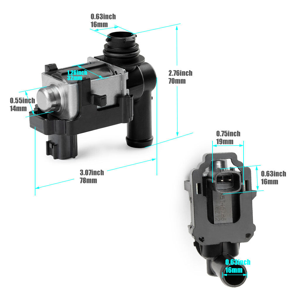 Suitable for NISSAN steam tank purge solenoid valve Evap ventilation control valve 14935-JF00A