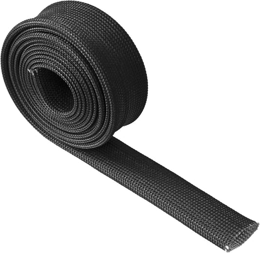 Adjustable 10ft - 15mm (5/8) wire fuel line with fiberglass-wrapped heat hose.