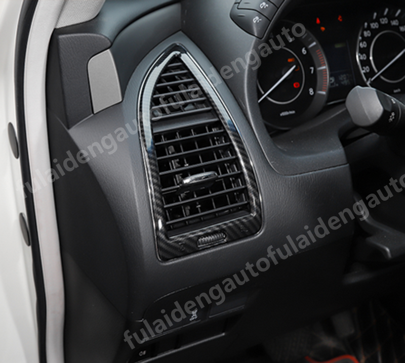 Carbon Fiber Inner Side Air Vent Outlet Frame Trim for Nissan Patrol Y62 2017-19