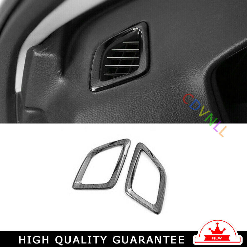 Instrument LR Air Outlet Vent Trim 2X for Honda Accord 2018-2022 Black Titanium