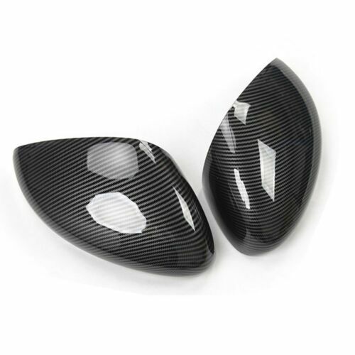 Pair Carbon Fiber Side Rearview Mirror Shell Housing for Ford for Mustang Mach-E AT