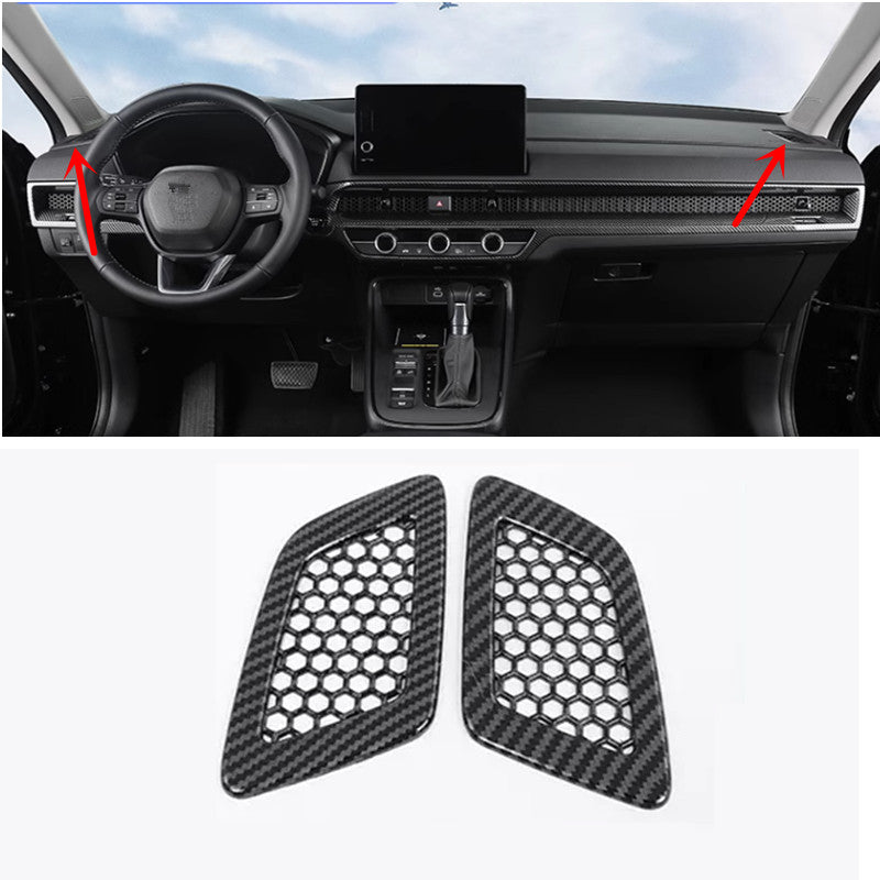Carbon fiber exterior trim for Honda CRV/CR-V 2023/2024 car dashboard vent cover