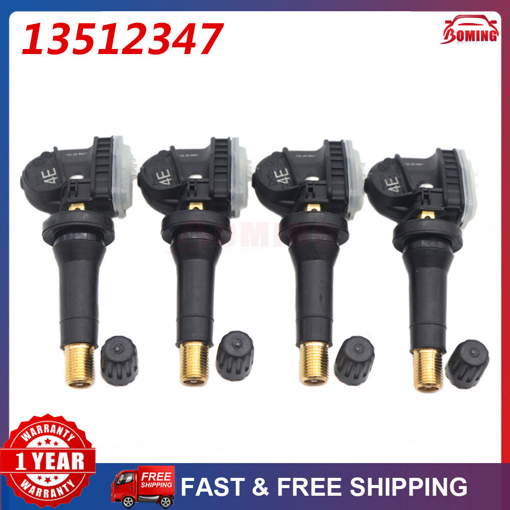 13512347 NEW 4PCS Tire Pressure Sensor TPMS For Acadia Enclave Traverse 433MHz
