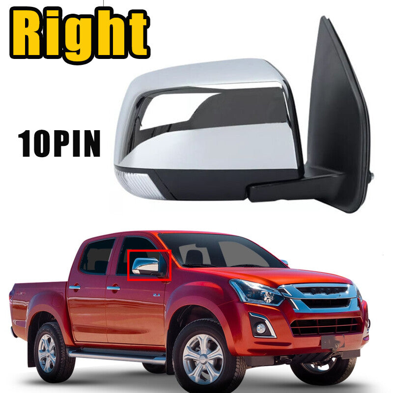 for ISUZU D-MAX DMAX 2012-18 Right Door Wing Mirror Electrical Folding 10Pin