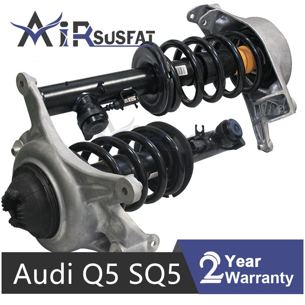 for Audi Q5 SQ5 2009-17 Front LR Suspension Shock Struts Assembly w/ Electronic