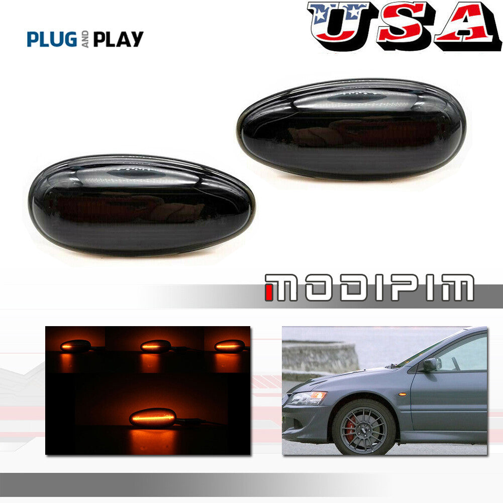 LED side marker lights for Mitsubishi Lancer EVO Outlander smoke turn signals