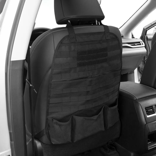 Nylon Car Storage Organizer Bag Tactical Vehicle MOLLE for Seat Back Cover Protector