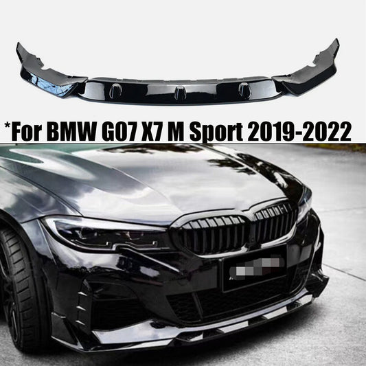 Gloss Black for BMW G07 X7 M Sport 2019-2022 Performance Front Lip Splitter Kit