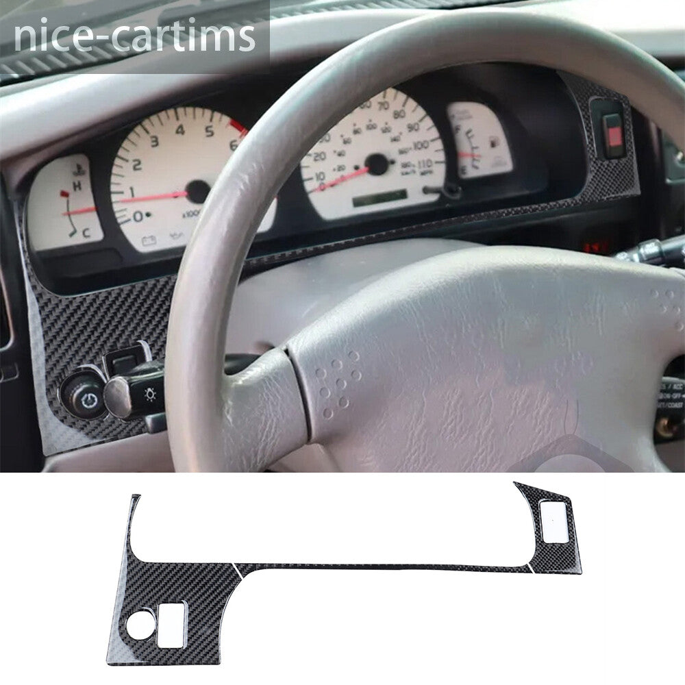 3¡ÁCarbon Fiber Dashboard Speedometer Panel Cover Fit for Toyot@ Tacom@ 2001-2004