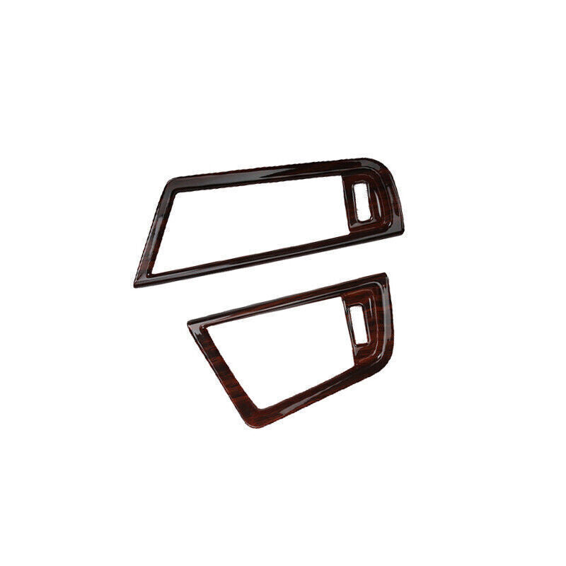 for BMW 5 Series 2011-16 Red Wood Grain Inner Front Side Vent Overlay Cover Trim