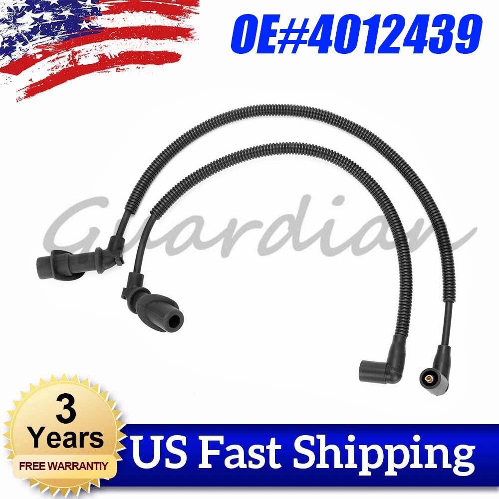 1 pair of 4012439 ignition coils and spark plug wires for Sportsman 700 EFI 800 Ranger