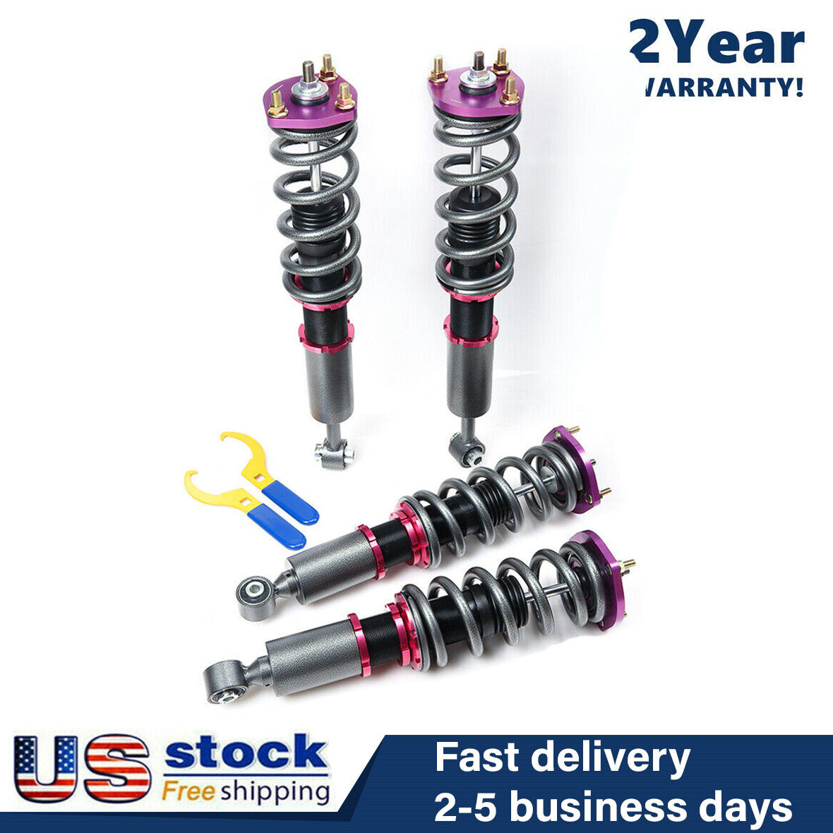 Fit for Lexus IS300 RS200 Adjustable Height Coilovers Kit Shock Strut 2001-2005