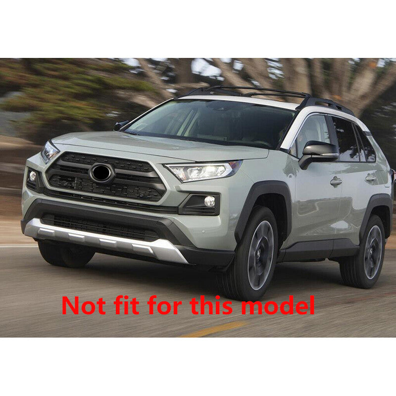 Bright Black Front Fog Light Lamp Eyebrow Cover Trim for TOYOTA RAV4 2019-2023
