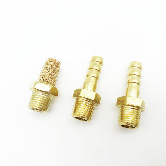 Connectors Brass Fitting For MAC Boost Control Solenoid Valve Sintered Air Vent