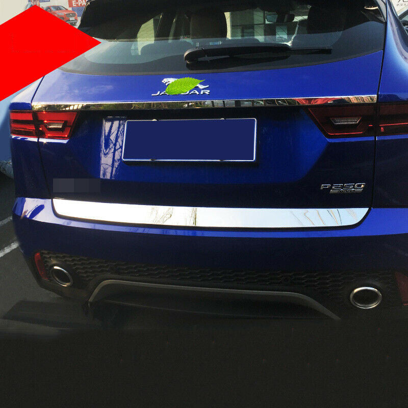 for Jaguar E-PACE 2018-2021 stainless steel Car Rear Trunk Tailgate Cover Trim