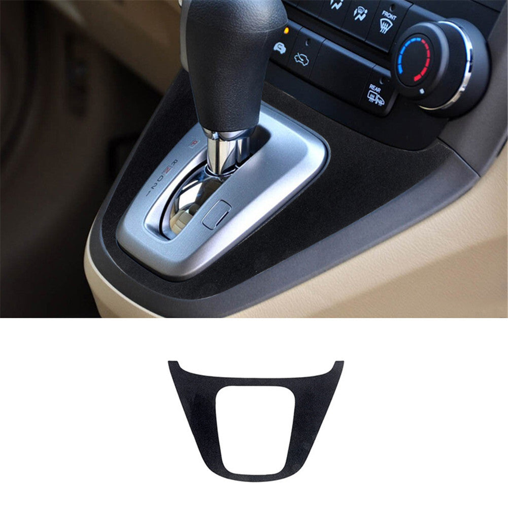 Suede Leather Interior Gear Shift Panel Trim Cover for Honda CR-V CRV 2007-2011
