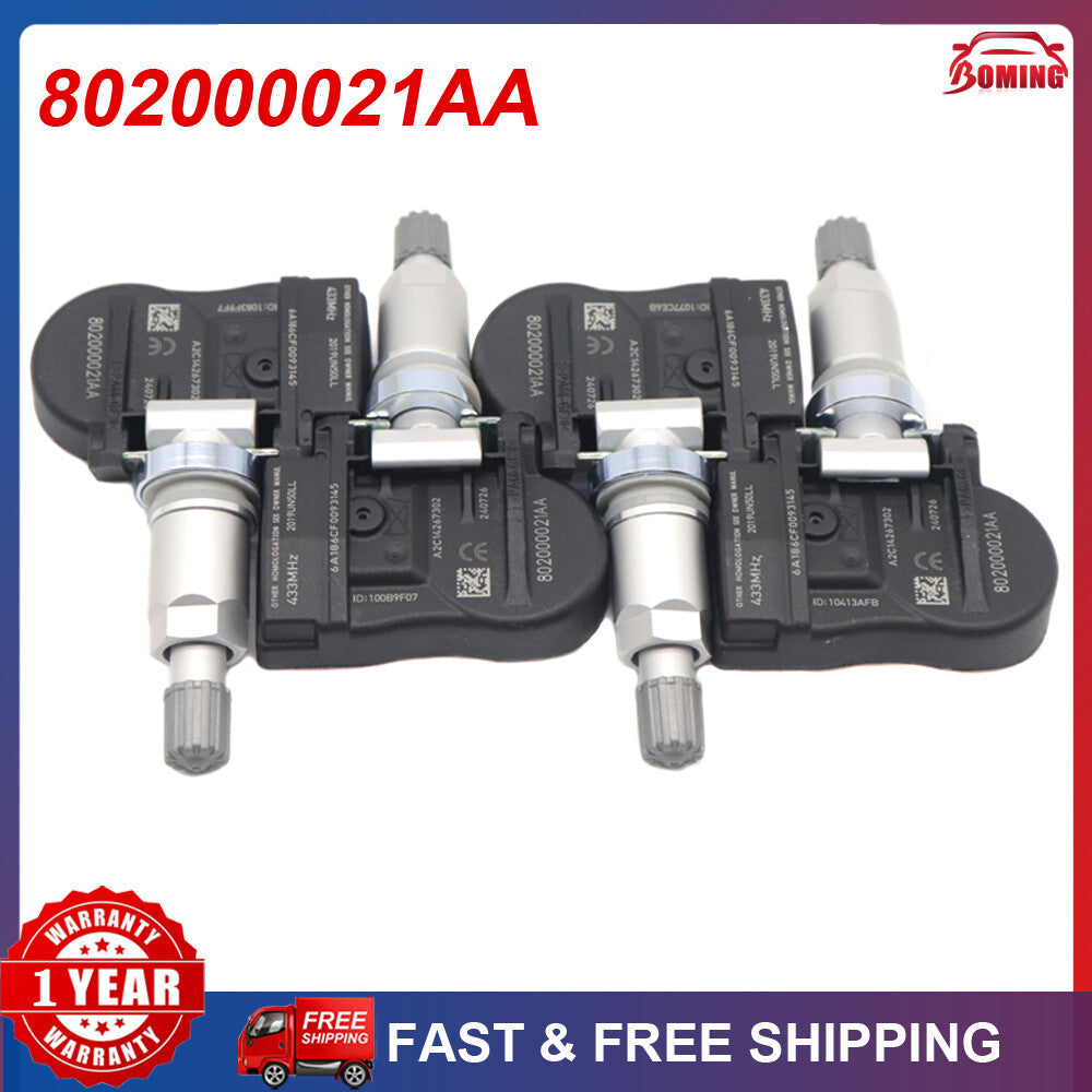 TPMS 802000021AA Tire Pressure Sensor Kit for Chery Arrizo 5 7 Tiggo 3 3X 3xe 5