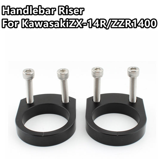 Handle Pole Risers Clamp Handlebar Lifting Mat for Kawasaki ZZR1400 ZX-14R 06-22