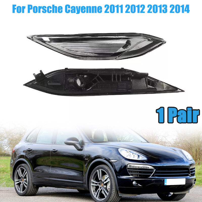 Left+Right Clear Indicator Lamp Side Marker Light for Porsche for Cayenne 2011-2014