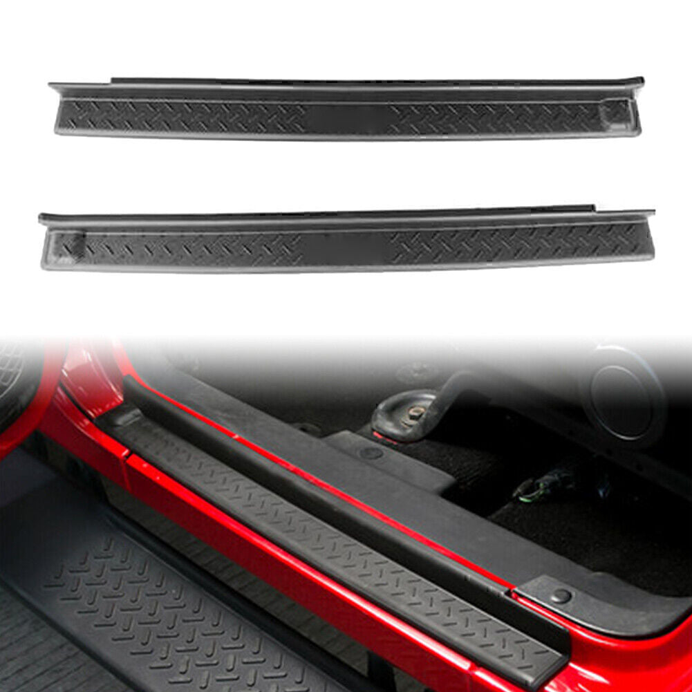 2-Door Cover Step Front Door Sill Entry Guard for Jeep for Wrangler JK 2007-2017